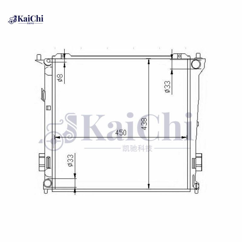 675016 Aftermarket Car Radiator Hyundai i30 CW MK I Hatchback FD 1.6CRDi 2007-2011 Manual / Hyundai i30 MK I Estate FD 1.6CRDi 2008-2012 Manual / Kia Ceed ED 1.6CRDi 2006-2012 Manual /  Kia Proceed 1.6CRDi 2008-2012 Manual