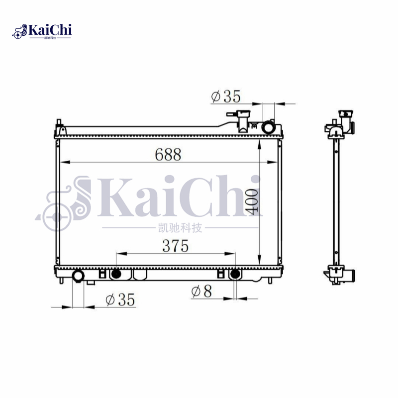 2455 Car Radiator For 03-04 INFINITI G35 3.5L