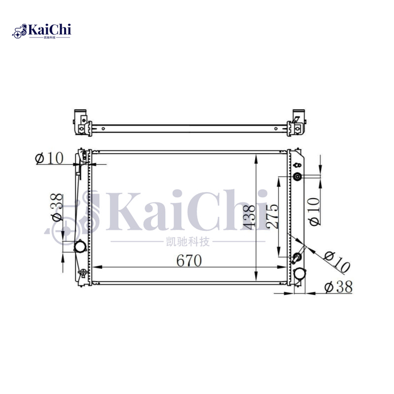 2893 Car Engine Radiator For Toyota RAV4 2.5L 12-15 /3.5L 06-12