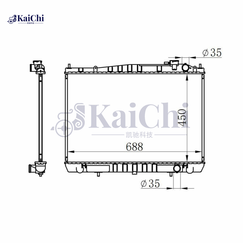2151 Car Radiator For 98-04 Nissan Frontier/Xterra 2.4L 3.3L MT