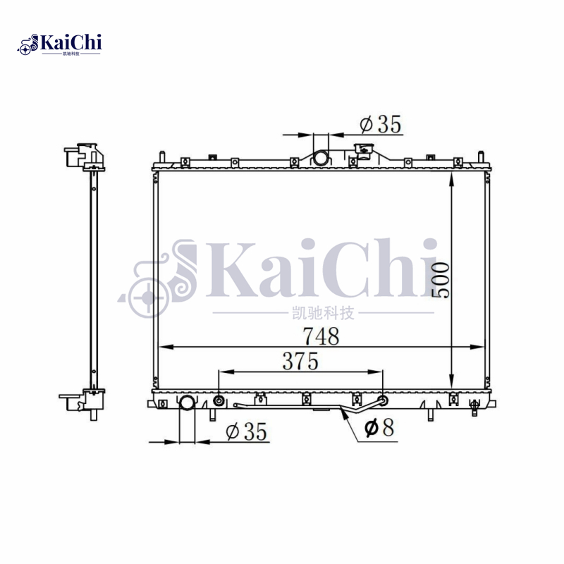 2675 Auto Radiator For 04-11 Mitsubishi Endeavor 3.8L