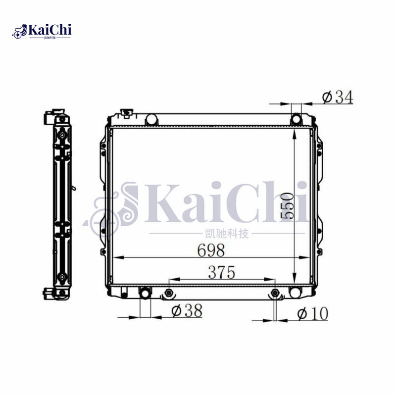 2320 Car Radiator For 00-04 Toyota Tundra 3.4L/05-06 4.0L