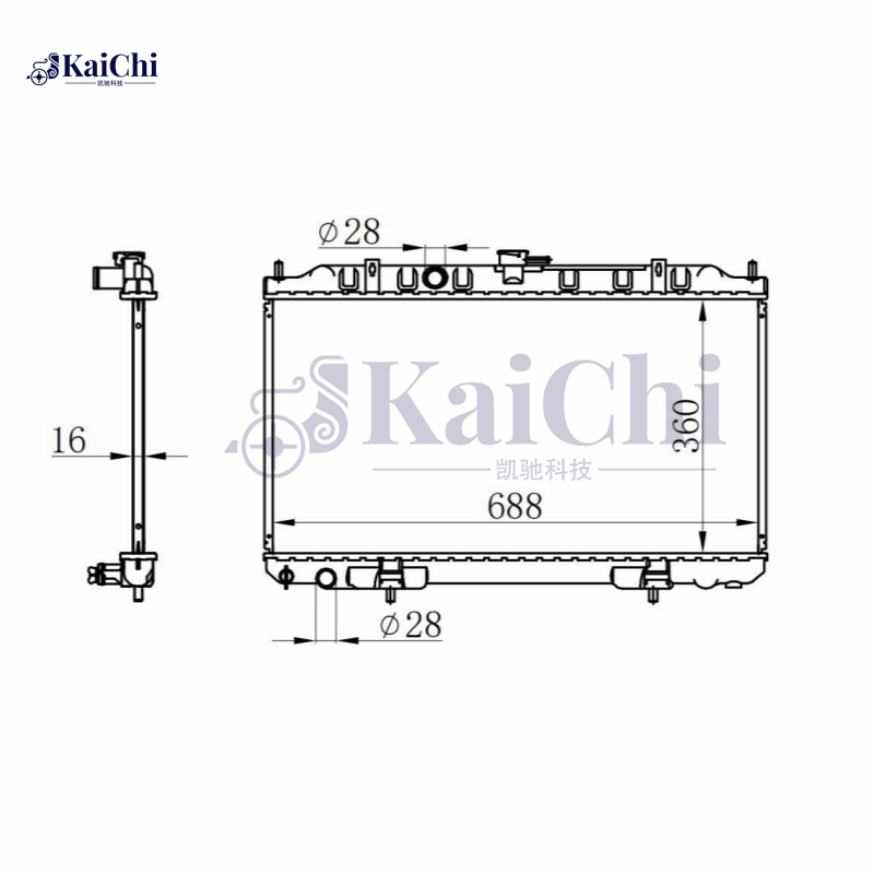 2328 Auto Radiatior For 00-01 Nissan Sentra 2.0L