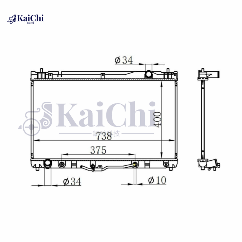 2434 Car Radiator For 02-06 Lexus ES300/ES330/Toyota Camry/04-08 Solara 3.0L 3.3L