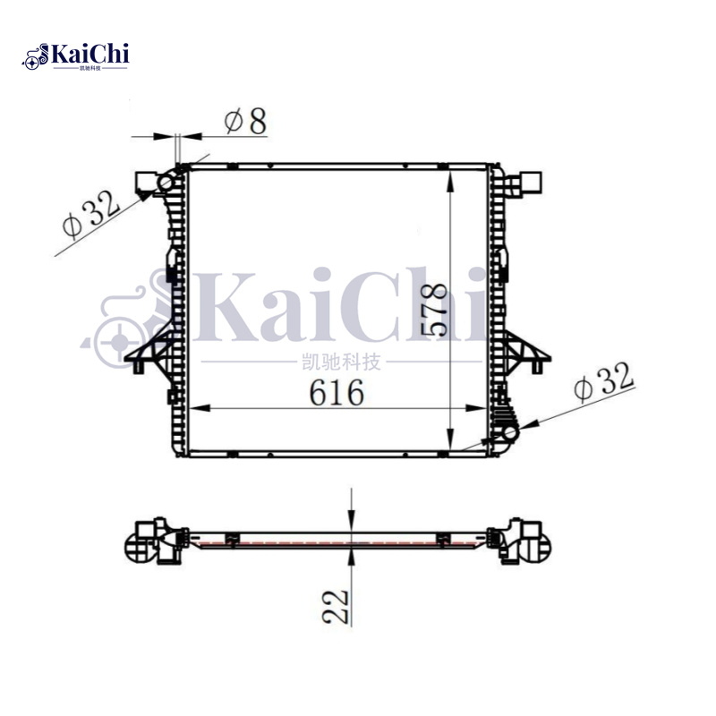 65298 Engine Cooling Radiator Fits 11-19 Volkswagen Amarok 2.0T 2H0121253A