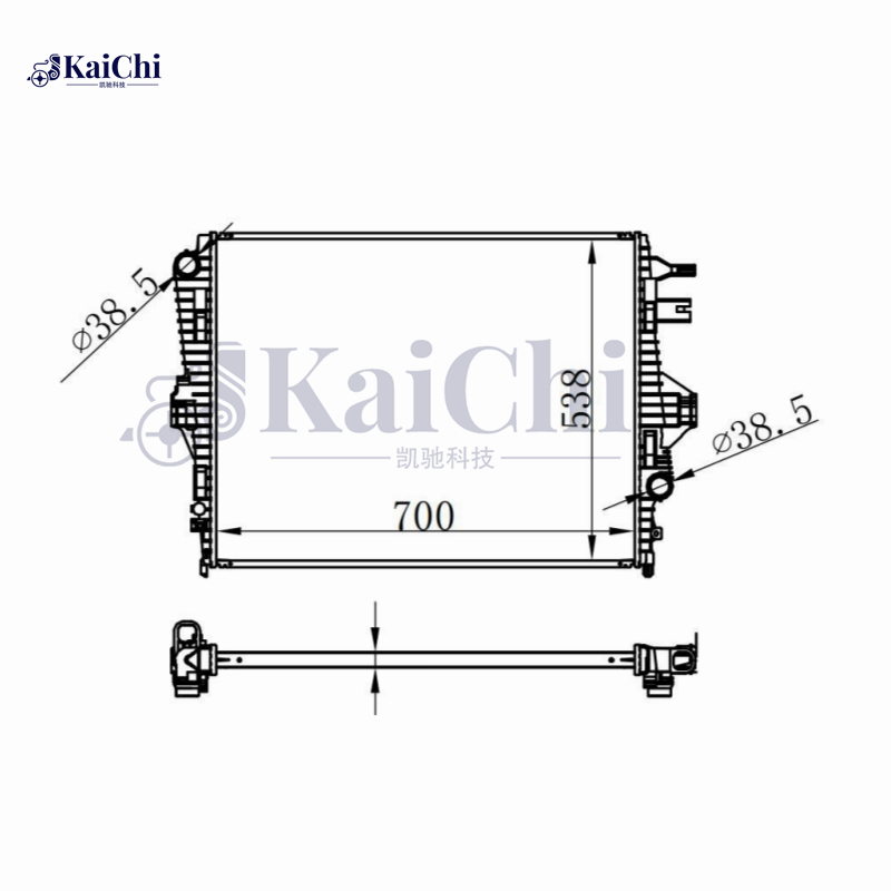 13551 Aluminum Core Car Engine Radiator For 10-18 Volkswagen Touareg/Porsche Cayenne Panamera 3.0L 3.6L 4.8L 95810613210