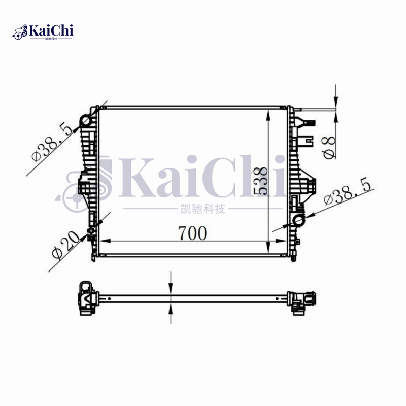 65299 Cooler Engine Radiator For 10-18 Volkswagen Touareg 7P5/7P6 4.2L