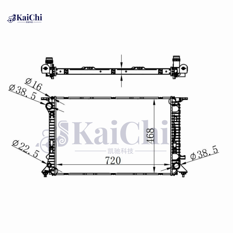 60317 Radiator Engine Cooling For 07-18 Audi A7/Sportback/S7 A6/C7/S6/Allroad A5/S5 A4/B8