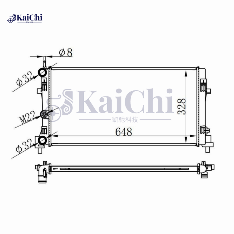 640012 Auto Radiator For 10-18 Audi A1/08-16 Seat Ibiza IV 12-19 Toledo IV/12-19 Skoda Rapid 06-14 Fabia II
