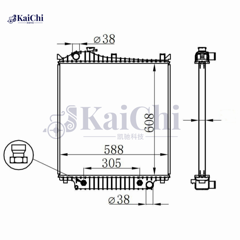 2816 Aluminum Core Radiator For 06-07 Ford Explorer Sport Trac/2006 Mercury Mountaineer 4.0L 4.6L