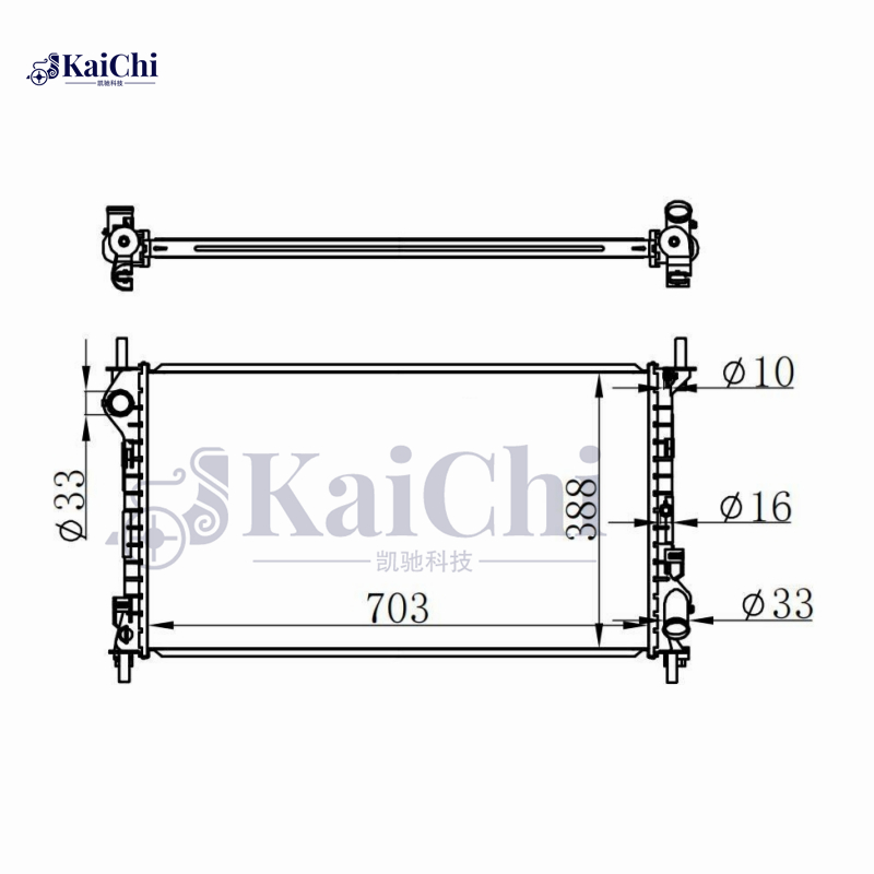 62015A Engine Radiator For 02-13 Ford Transit/Tourneo Connect 1.8D Manual