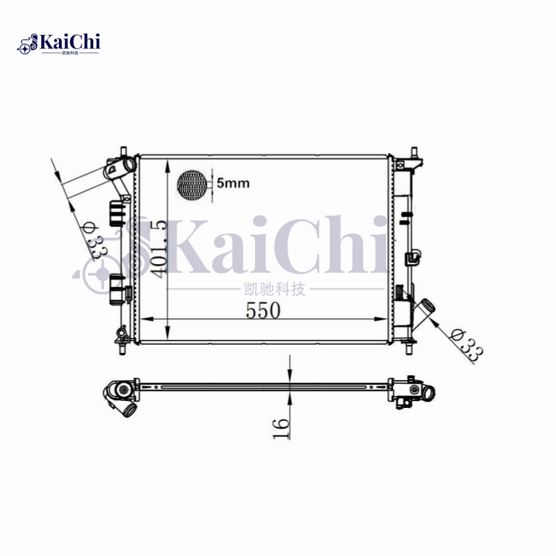 13413 Engine Radiator For 14-19 Kia Soul 1.6L MT