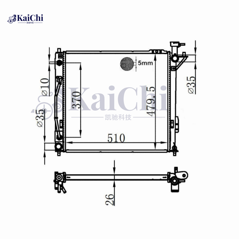 13373 Auto Radiator For Hyundai Santa Fe Sport 2.0L 13-18