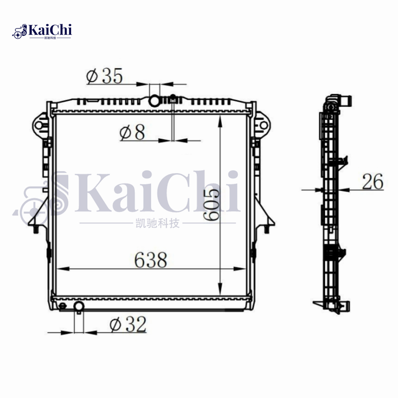 69241 Engine Radiator For Ford Ranger TKE 2.5 IVCT 4X4 11-