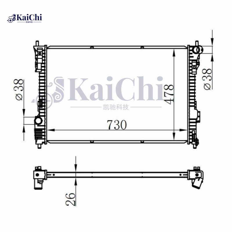 13445 Aluminum Core Replacement Radiator For 11-19 Ford Explorer 3.5L