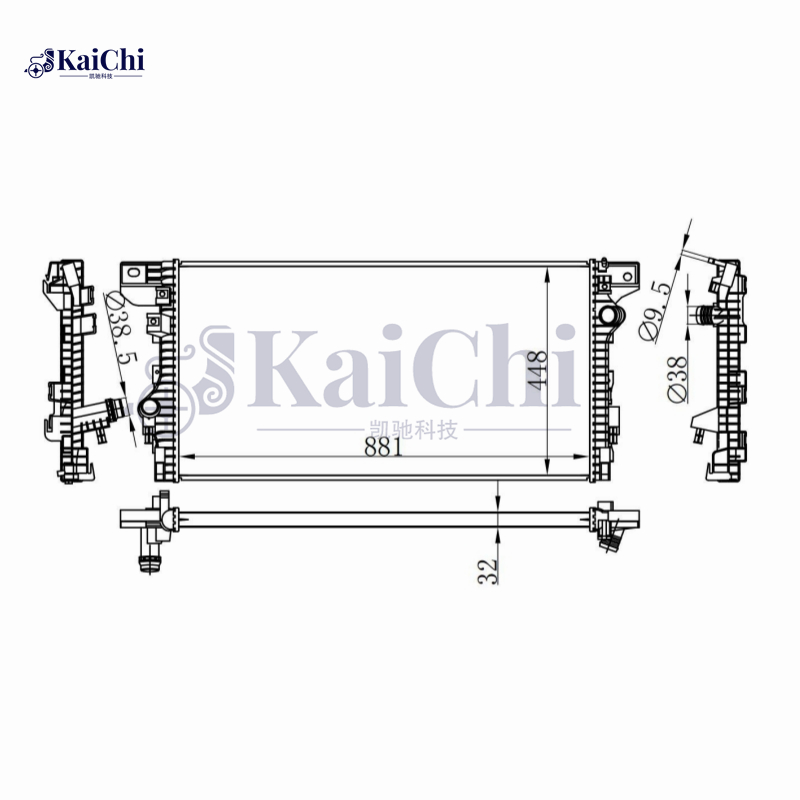 13718 Engine Radiator For 18-22 Ford Expedition/Lincoln Navigator 3.5L/18-20 Ford F-150 2.7L 3.0L 3.3L 3.5L 5.0L