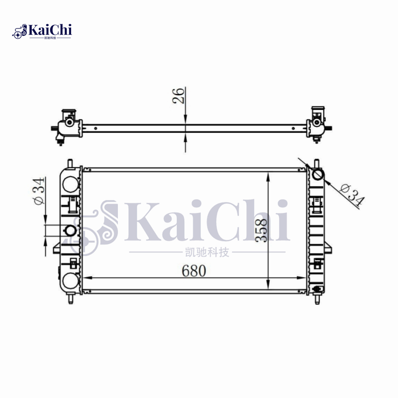 13042 Radiator Replacement For 05-10 Chevrolet Cobalt/Pontiac G4 G5/03-07 Saturn Ion 2.2L 2.4L Manual