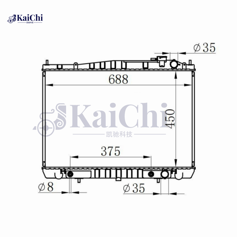 2409 Aluminum Core Radiator For 02-04 Nissan Xterra/01-04 Frontier 3.3L Supercharged