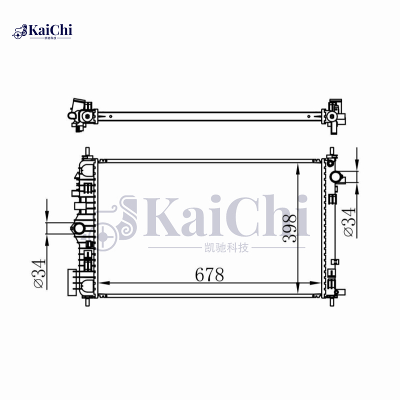 13218 Engine Cooling Radiator For 11-13 Buick Regal 2.0L Turbo Manual