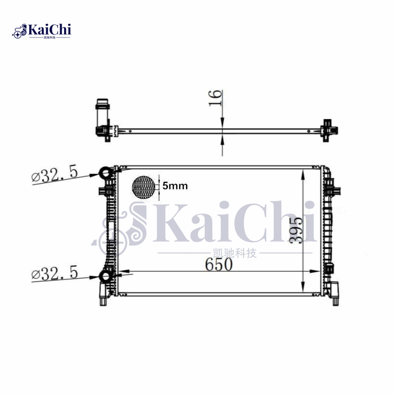 65327 Engine Radiator For Volkswagen Golf VII/Sportsvan/Skoda Fabia III/Karoq/Octavia III/Yeti 1.6L