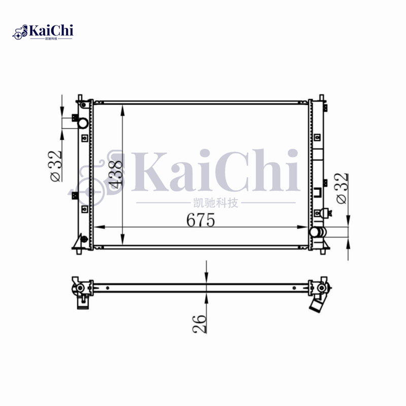 13582 Aluminum Radiator For 16-21 Honda Civic 1.5L Turbo EX EX-L EX-T LX Si Sport Touring