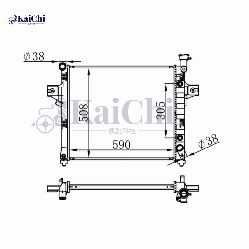 2336 Aluminum Core Radiator Replacement For 01-04 Jeep Grand Cherokee V8 4.7L