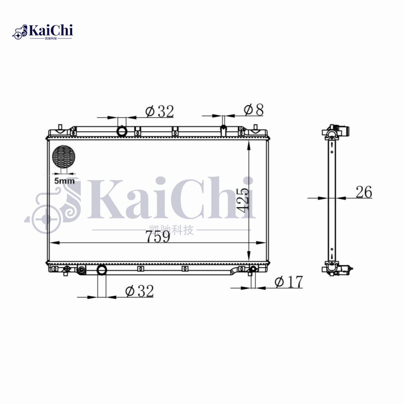 13626 Engine Coolant Radiator For 17-22 Honda CR-V 1.5L Turbo