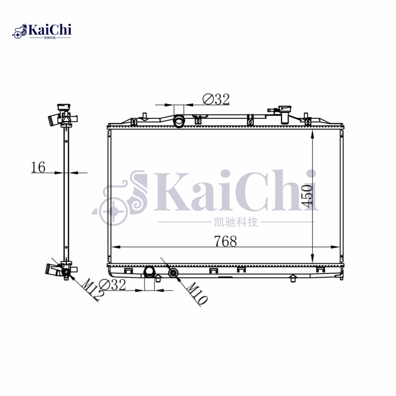13672 Aluminum Core Radiator For 18-22 Honda Odyssey 3.5L