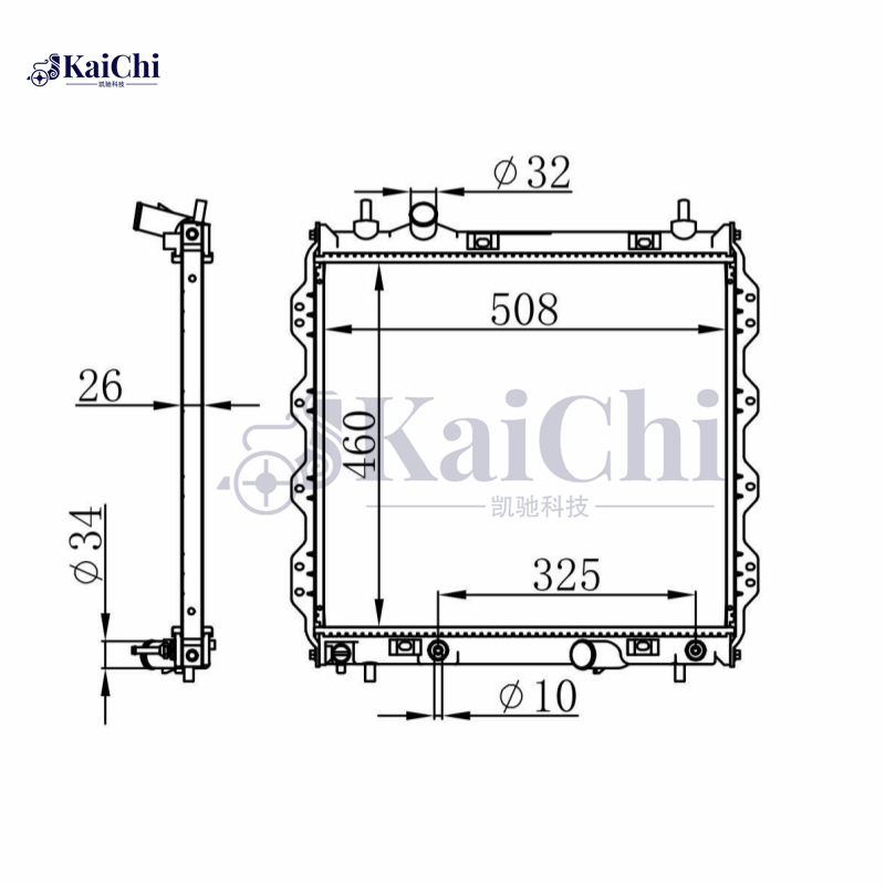 2298 Aluminum Core Radiator Fits 01-10 Chrysler PT Cruiser 2.4L