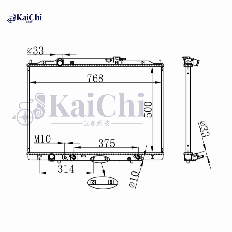 2938 Aluminum Cooling Radiator Assembly For 07-13 Acura MDX/10-13 ZDX 3.7L