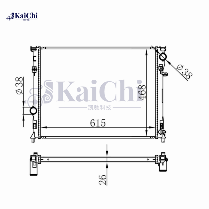 2766 Auto Radiator For 05-08 Chrysler 300/Dodge Challenger Charger Magnum 2.7 3.5L 5.7L 6.1L