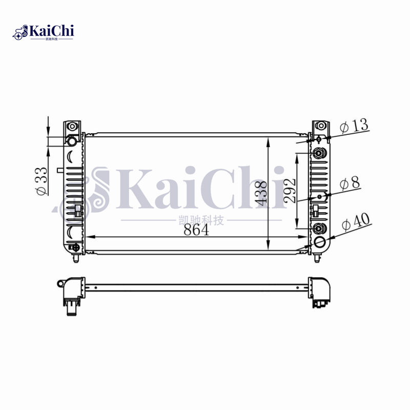 2423 Radiator For 34" Chevy Silverado 1500/GMC Sierra Yukon/Cadillac Escalade 4.8 5.3L 6.0L 6.2L