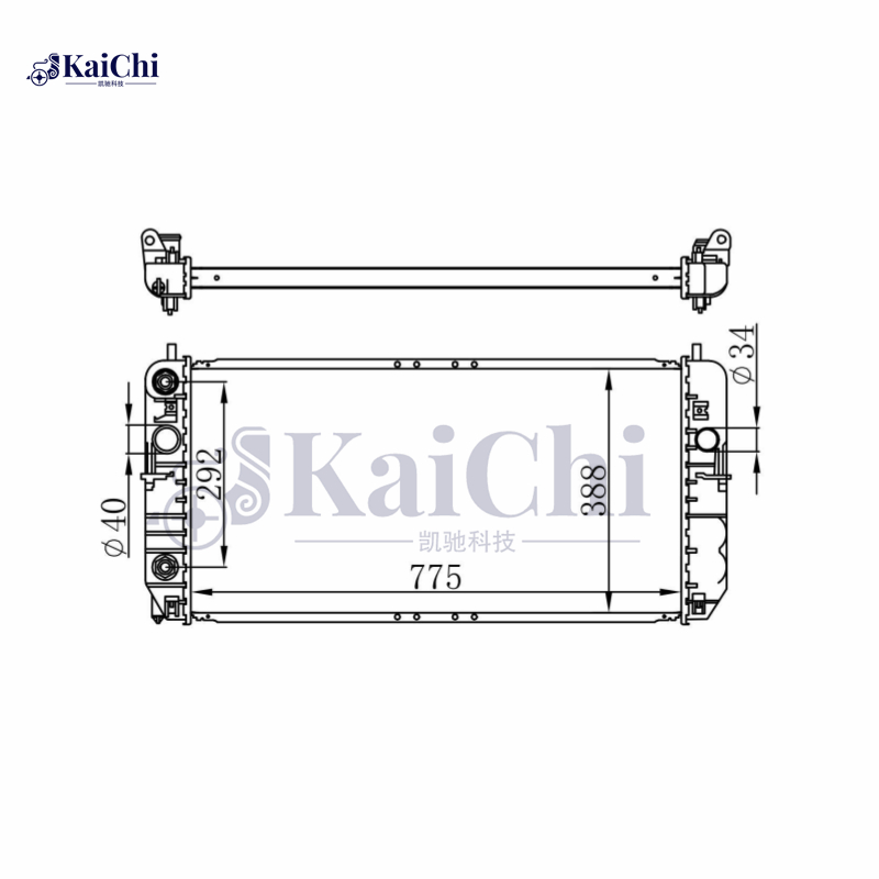 2491 Aluminum Core Radiator For 01-05 Cadillac Deville 4.6L/01-03 Oldsmobile Aurora 4.0L