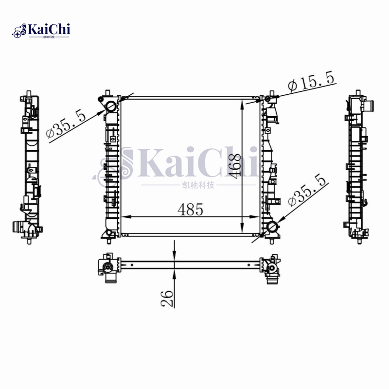 25310N7010 Engine Radiator For 2021- Hyundai Tucson/Kia Sportage V 1.6 CRDi