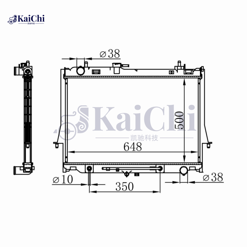 8982362011 Engine Radiator For 12-21 Isuzu D-Max 2.5D 3.0D