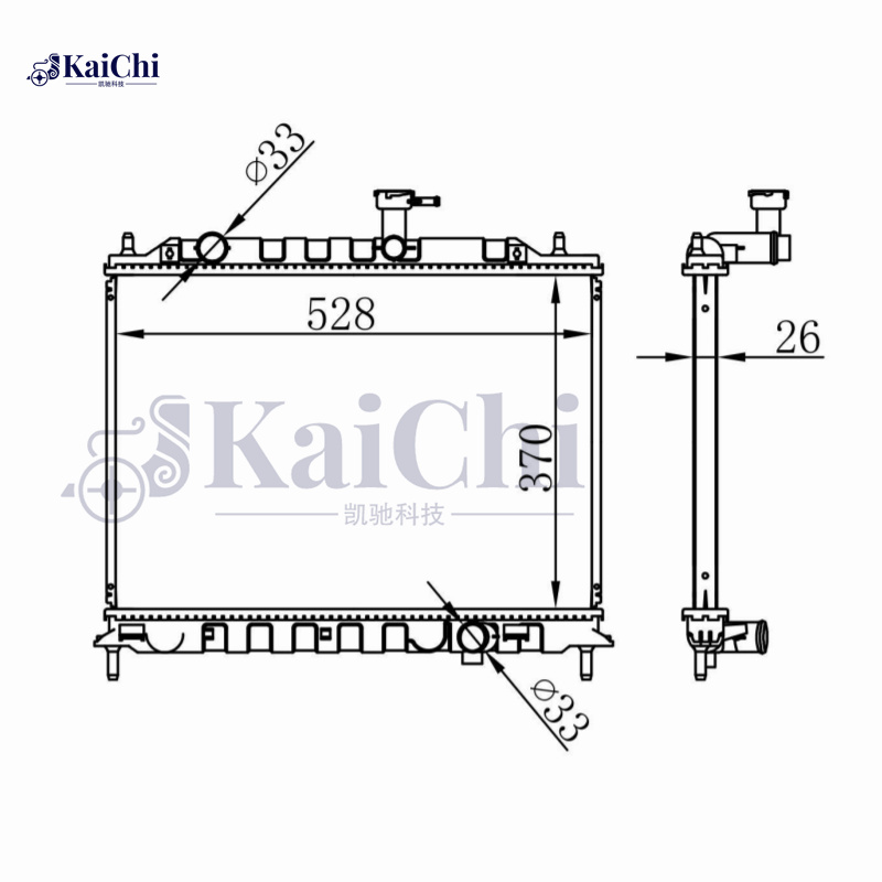 66666 Auto Parts Radiator Kia Rio MK II JB 1.5CRDi 2005-2011 Manual / Kia Rio Saloon MK II JB 1.5CRDi 2005-2011 Manual