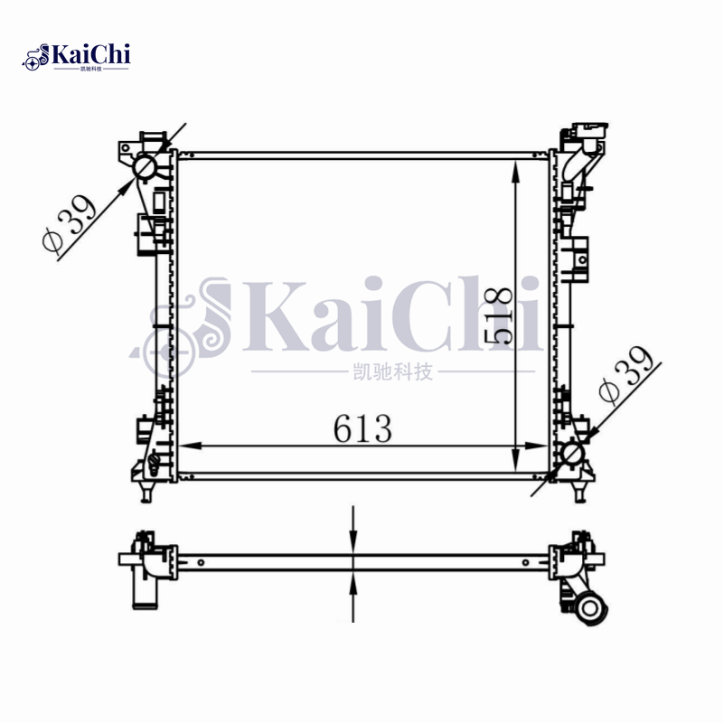 13062 Engine Radiator For 08-20 Dodge Grand Caravan/08-16 Town & Country/09-14 VW Routan 3.3L 3.6L 3.8L 4.0L