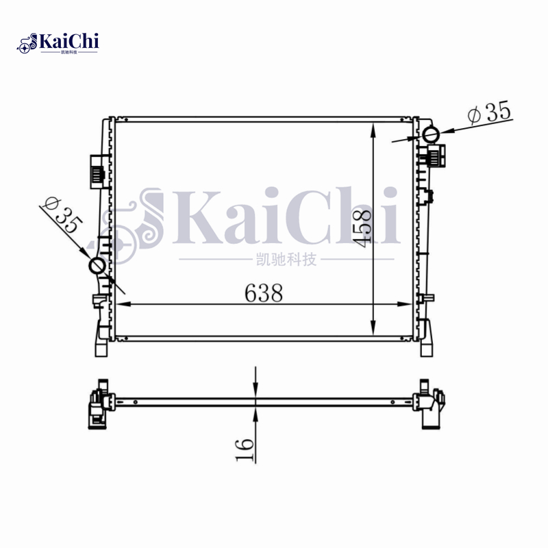 13084 Engine Radiator For 09-20 Dodge Journey Base Crew Crossroad 2.4L 3.5L 3.6L