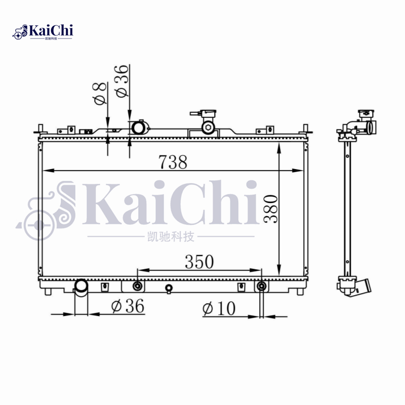 13389 Replacement Aluminum Radiator For 11-13 Mazda 6 2.5L
