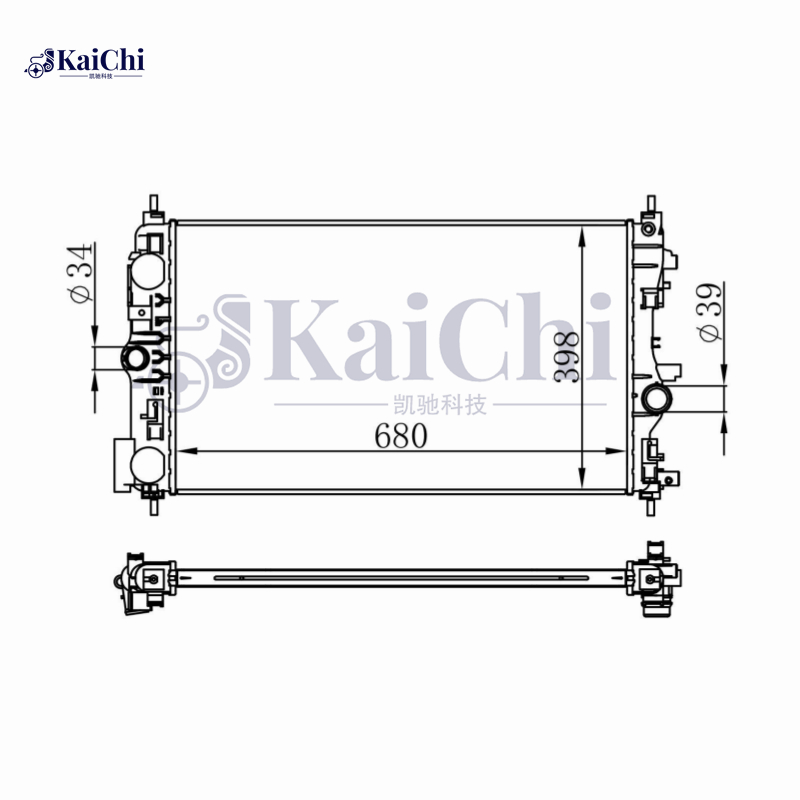 630722 Radiator For 12- Chevrolet Cruze/09-20 Opel Astra J GTC Cascada Zafira Tourer C 1.7D 2.0D 1300298
