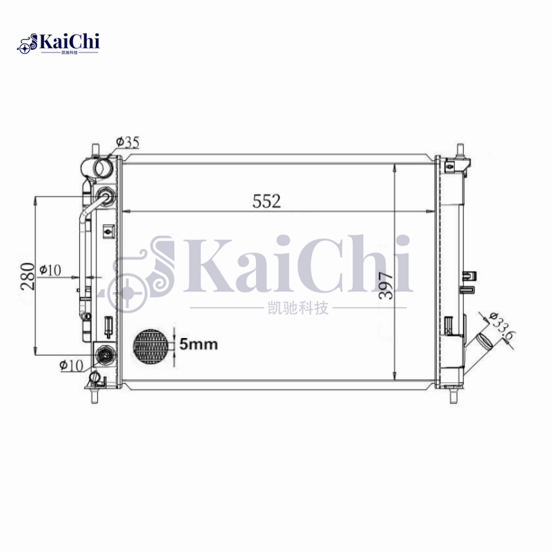 13412 Engine Radiator For 14-17 Hyundai Elantra/15-18 Kia Forte Forte5 1.8L 2.0L