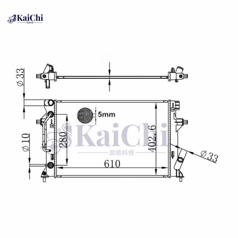 13832 New Replacement Radiator Fits 18-20 Hyundai Elantra GT 2.0L