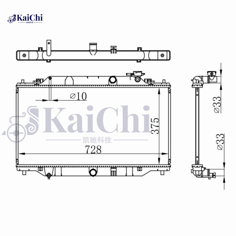 68536 Engine Cooling Radiator For 12-22 Mazda 6 2.2D Manual