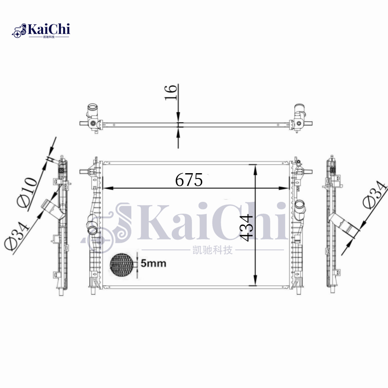 13868 Engine Radiator For 19-21 Mazda3 Sedan/Hatchback L4 2.0L 2.5L PAF115200