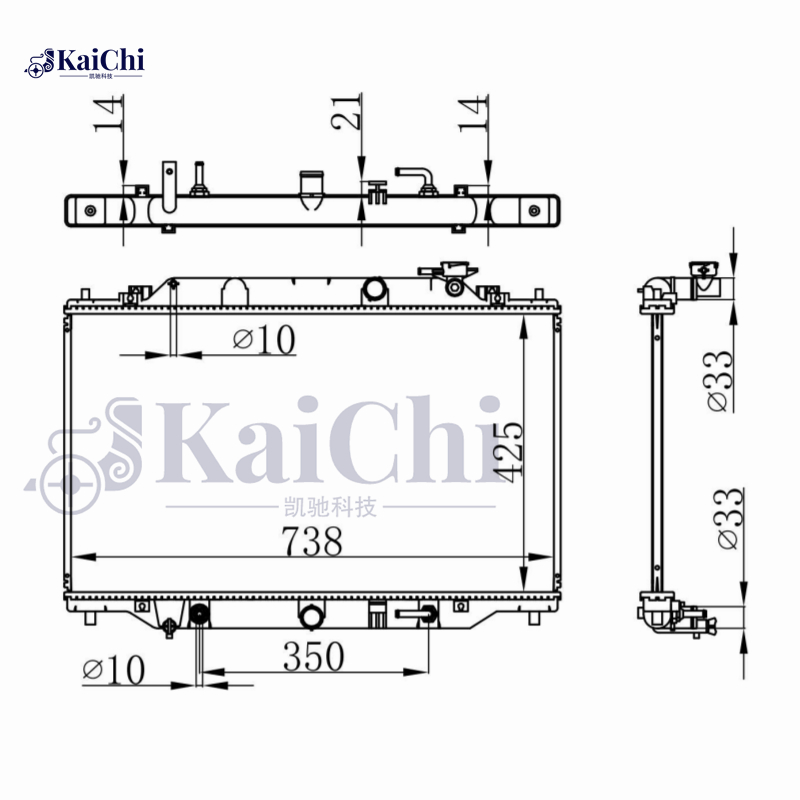 68533 Nissens Coolant Radiator For 12-17 Mazda CX-5 2.2 D SH0215200A