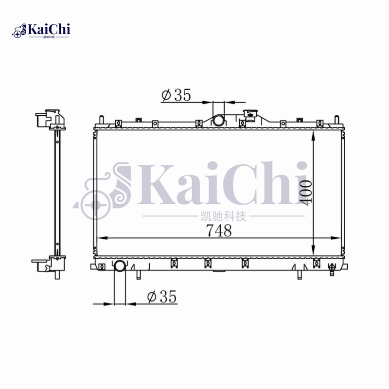 2722 New Replacement Radiator Fits 04-12 Mitsubishi Galant 2.4L