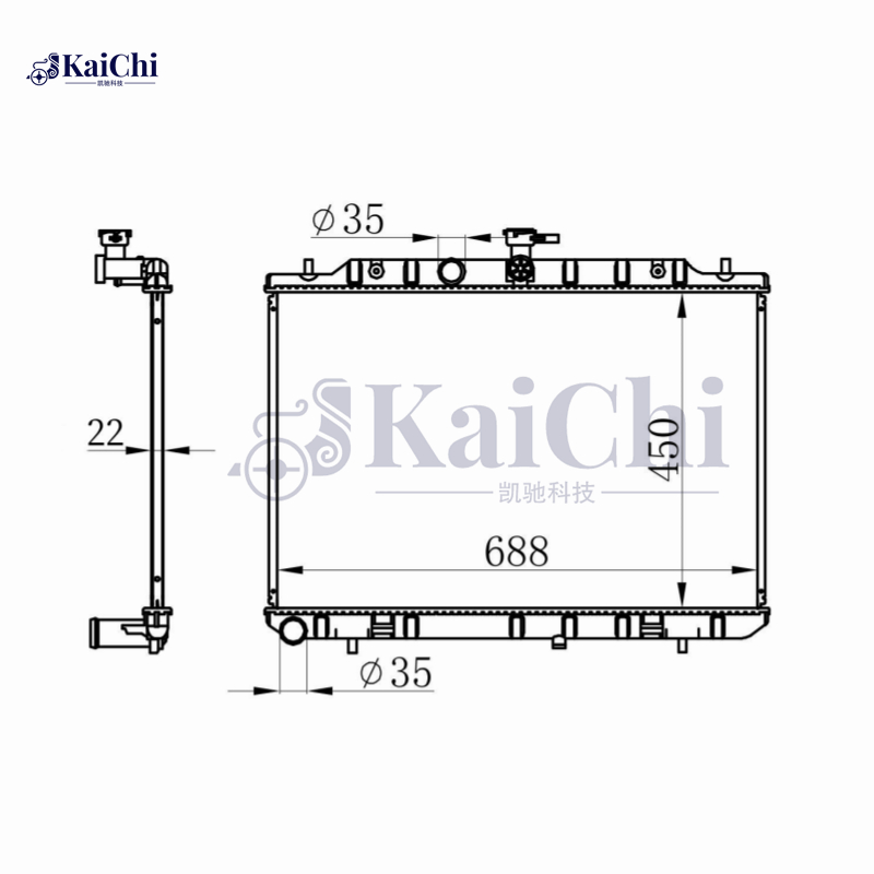 67366 Nissens Coolant Radiator For 07-13 Nissan X-Trail II T31 2.0DCi 4X4