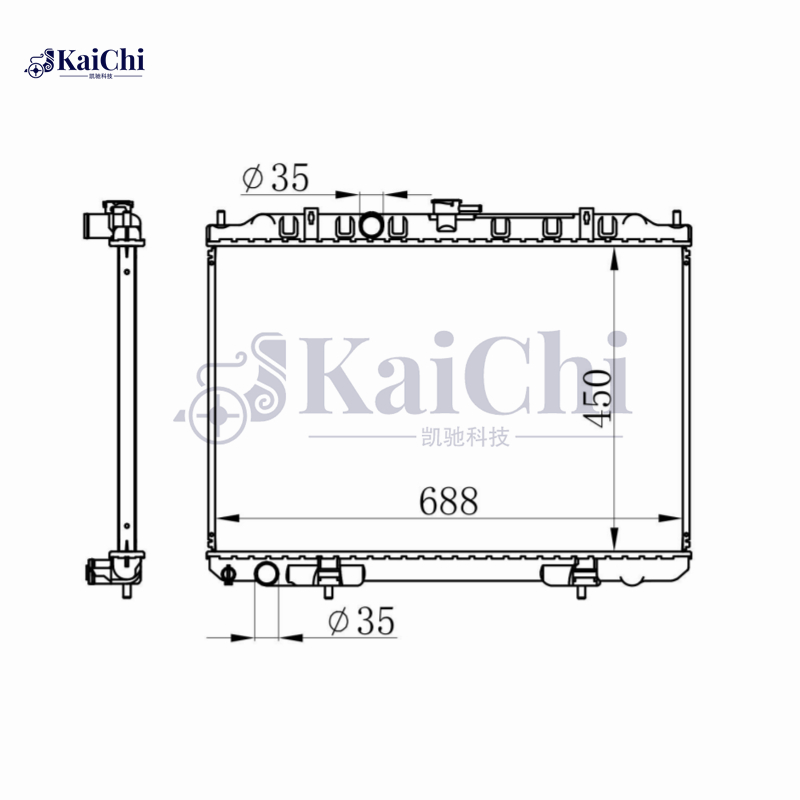 68705A Coolant Radiator For 01-13 Nissan X-Trail T30 2.0L 2.5L Manual