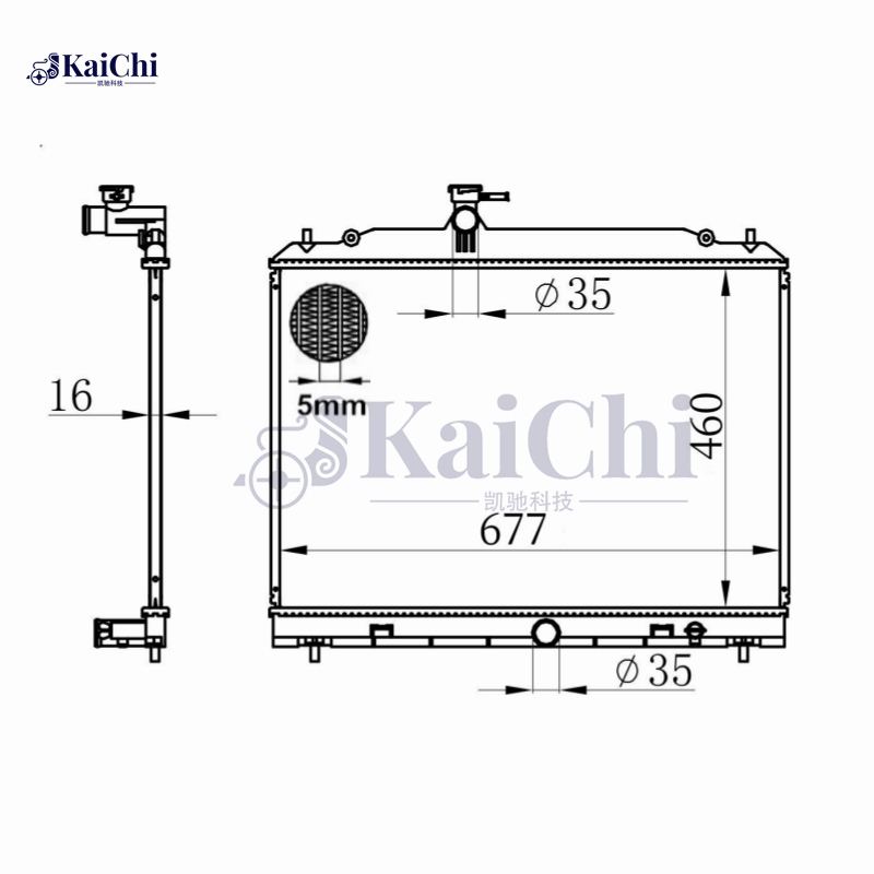 21410CY000 Engine Radiator For 05-10 Nissan Serena C25/Suzuki Landy 2.0L CVT