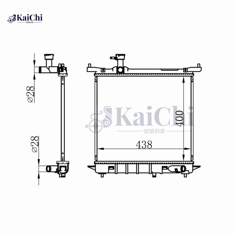214101HJ0A Engine Radiator For 2010- Nissan Micra IV K13 HR12DE 1.2L Manual